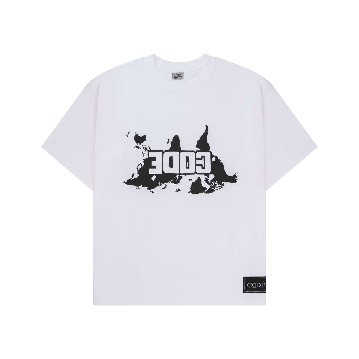 CODÉ Worldmap T-shirt White